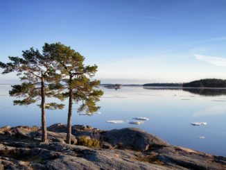 bilden föreställer Gryts skärgård nära Fyrudden