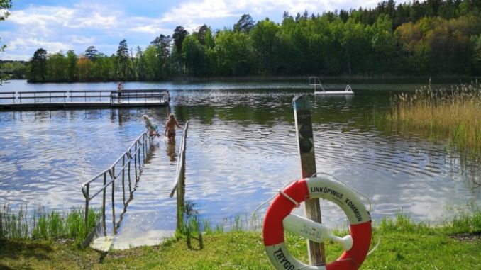 bilden föreställer Viggeby bad