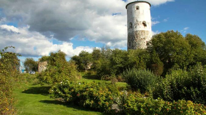 bilden föreställer Stegeborg slottsruin